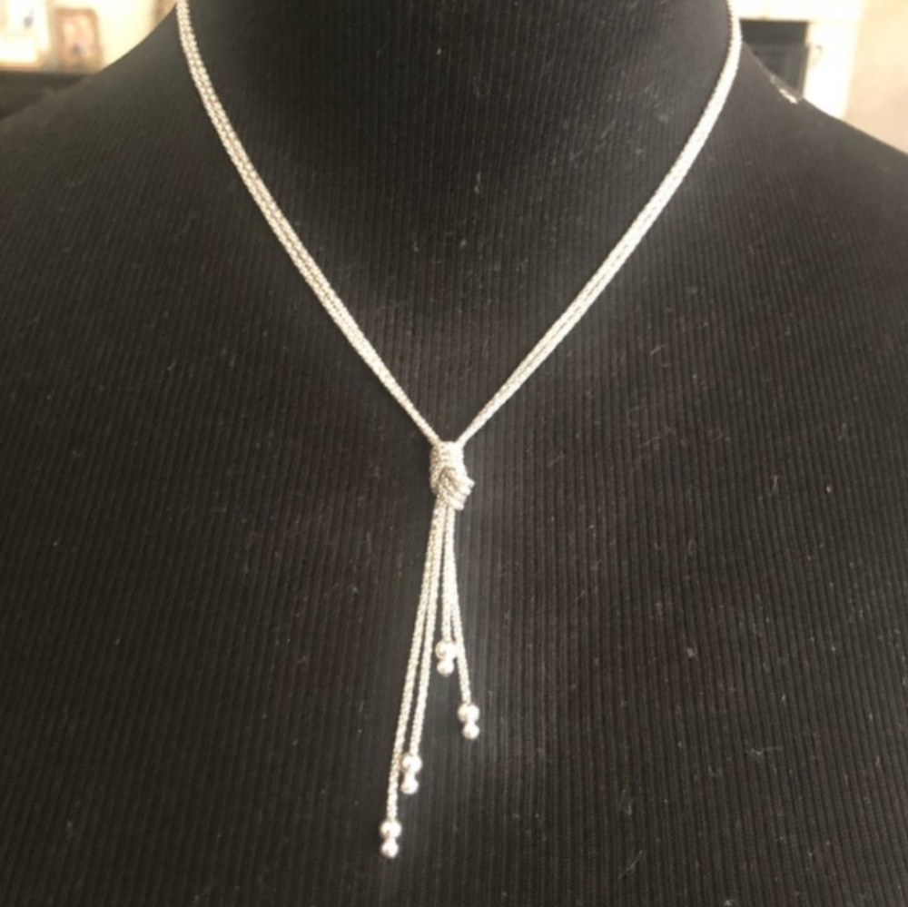 Silpada Forget Me Knot Silver Necklace